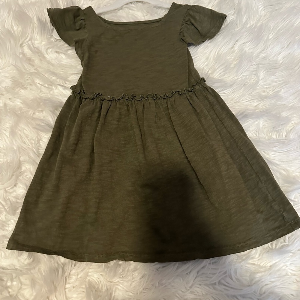 Green Short Sleeve Dress